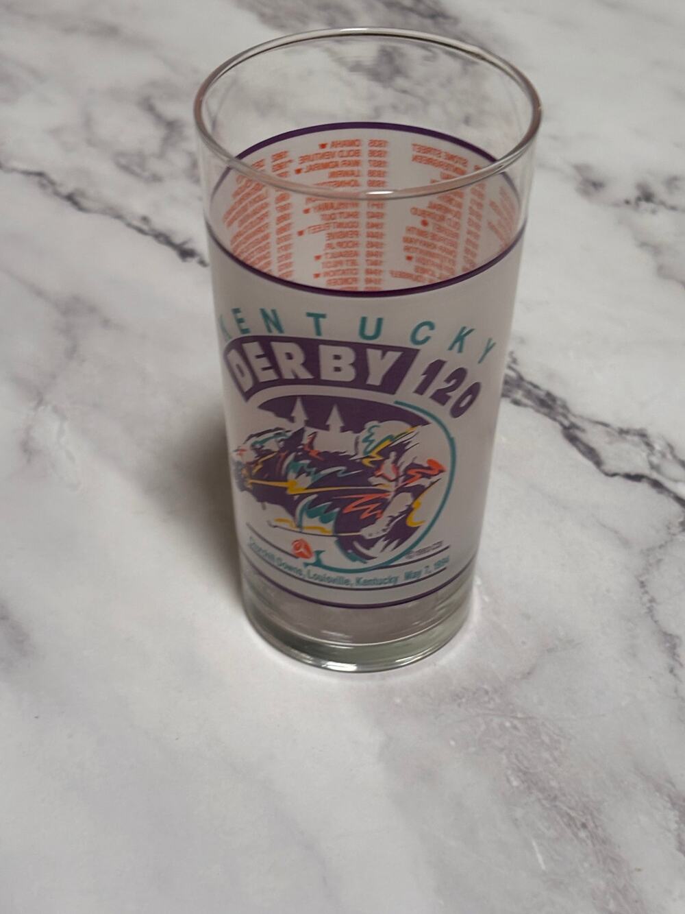 1994 Kentucky Derby Official 120 Churchill Downs Vintage Julep Glass Louisville